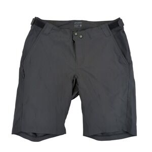 Giro Men's 34 Black Cycling Mountain‎ Bike Shorts 10" Nylon Spandex Zip Pocket